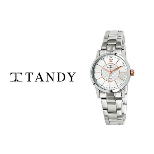 [TANDY] 탠디 시그니쳐 럭셔리 커플 메탈 손목시계(스와로브스키 식입) T-3915 로즈골드 여자