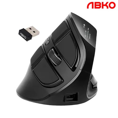 ABKO 앱코 WEM300 버티컬 인체공학 OLED 무선 마우스