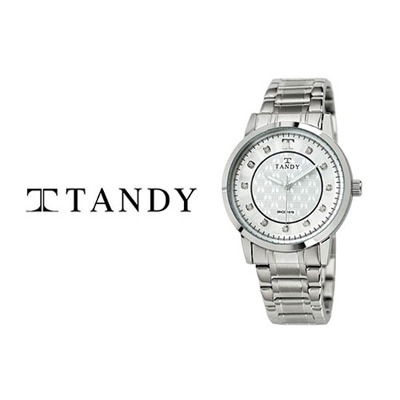 [TANDY] 탠디 시그니쳐 럭셔리 커플 메탈 손목시계(스와로브스키 식입) T-3914 실버 남자